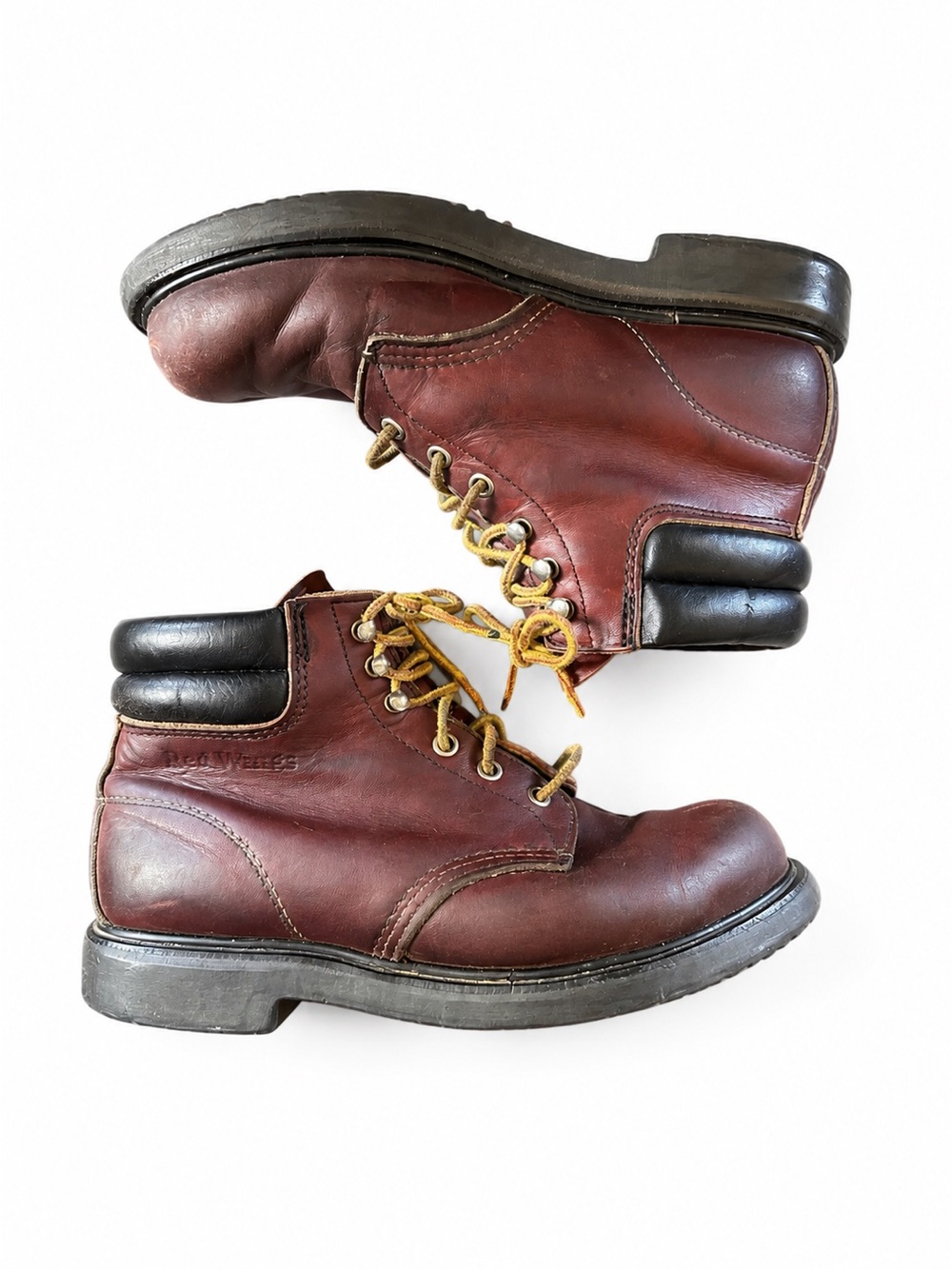 Red Wing Shoes Woman’s Red Leather Lace-Up Work Boots